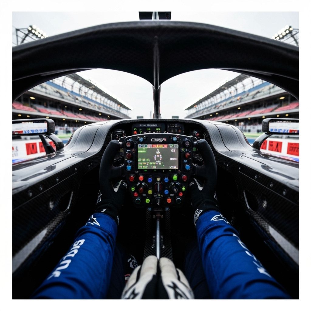 F1-cockpit i fart