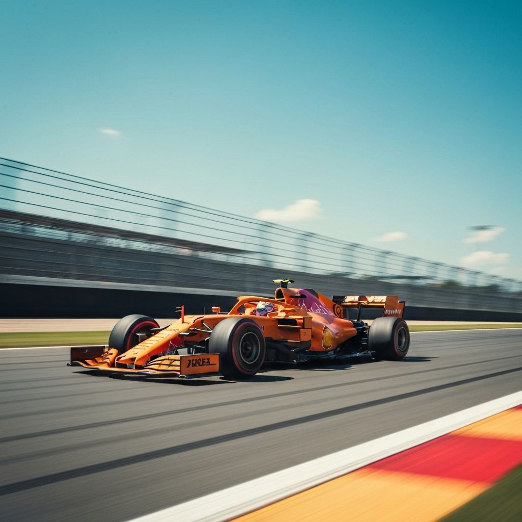 F1-bilar i hastighet